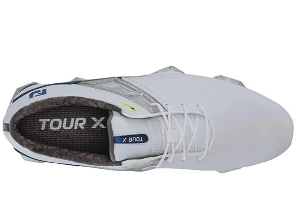 FootJoy Men's Tour x Golf Shoes Size 10.5, White/Navy/Lime