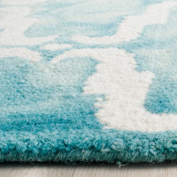 Safavieh Dip Dye DDY536N Navy, Ivory Rug 9&X 12& Rectangle