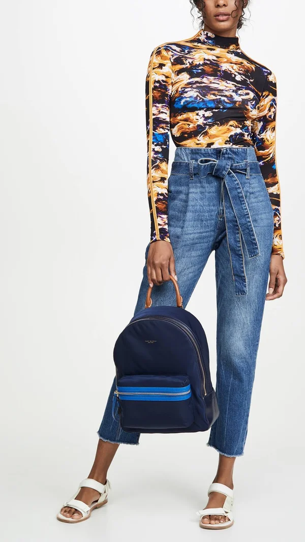 Tory Burch Perry Nylon Backpack Royal Navy