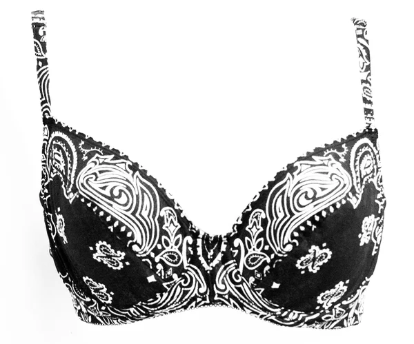 Bandanna Print Bra 36B - Blue/White, 100% Cotton