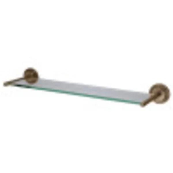 Kingston Brass Ba2719ab Milano Vintage Brass Glass Shelf