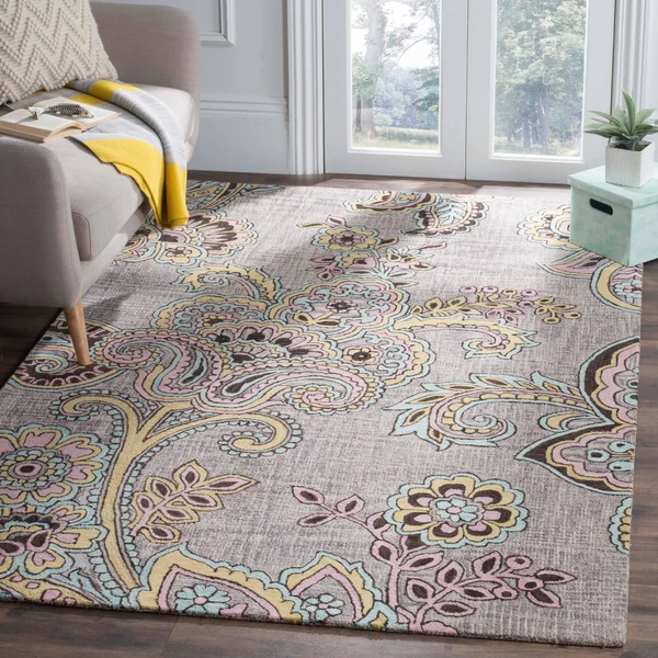 Safavieh Allure ALR310A 5&0x22 x 8&0x22 Grey - Gold Area Rug