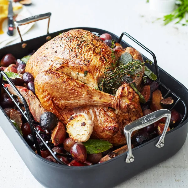 All-Clad, E7649764, HA1, Hard Anodized Nonstick 13x22 x 16x22 Roaster