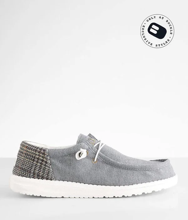 Hey Dude Wally Funk Shoe - Grey US 8, Men's