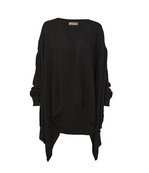 Cashmere Boutique: 100% Pure Cashmere Shawl with Sleeves (7 Colors, One Size)