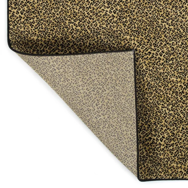 Saber Cheetah Animal Print High Performance Polypropylene Rug - 2'6 x 6'0 Runner
