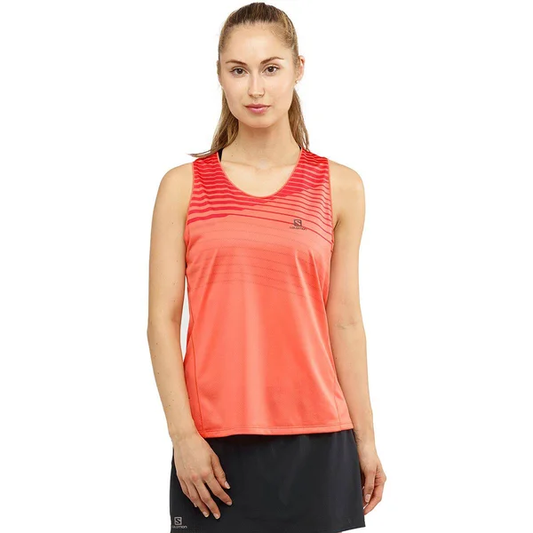 Salomon Sense Tank Top - Women's Camellia - M
