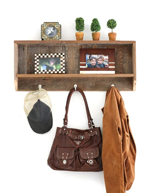 Rustic Entry Shelf, Multiple Colors