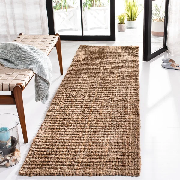 Safavieh Natural Fiber NF447N 2&6x22 x 14&0x22 Runner Natural, Ivory Area Rug