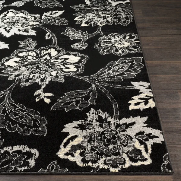 Surya Paramount PAR-1093 Black Area Rug 6&7x22 x 9&6x22