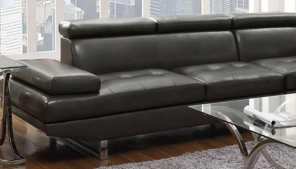 Coaster Piper Contemporary Charcoal Sectional 503029