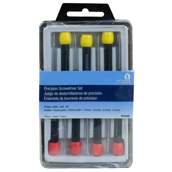 Home Center Helping Hand 7 Pc Screwdriver Set, Precision
