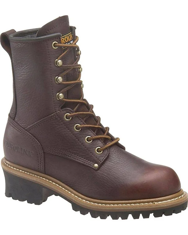 Carolina Women's 8x22 Logger Boot - CA421 4 - W, Dark Brown