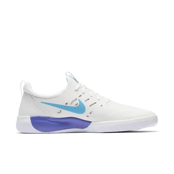 Nike SB Nyjah Free - Summit White - Light Blue Fury, Solar Red
