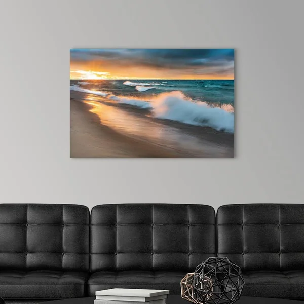 Miners Beach Light - Canvas Wall Art, 36x24, Great Big Canvas