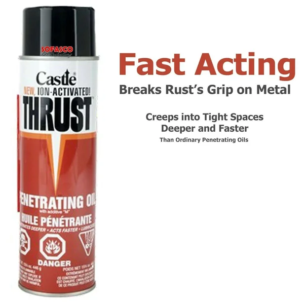 Castle C2005 Thrust Penetrating Oil, 15.75 oz, 12-Pack C2005-12