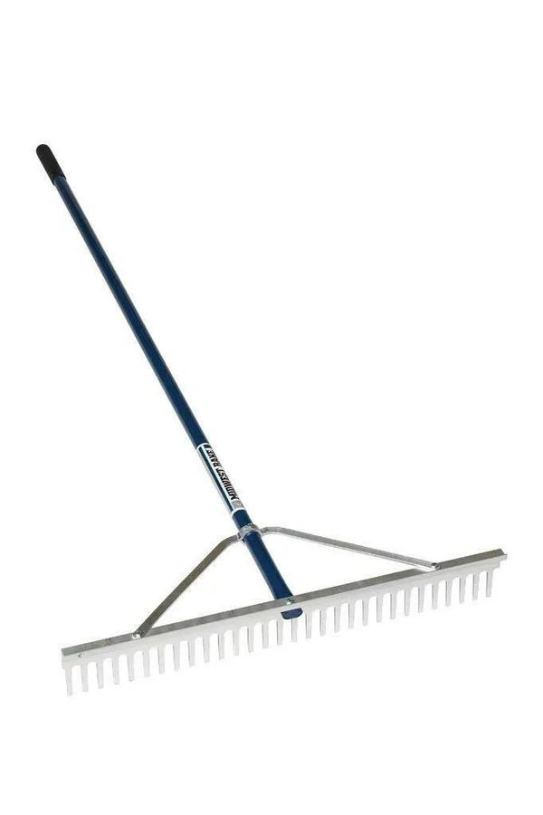 Midwest Rake 42x22 Chisel Tooth Rake - 66x22 Blue Aluminum Handle 20042