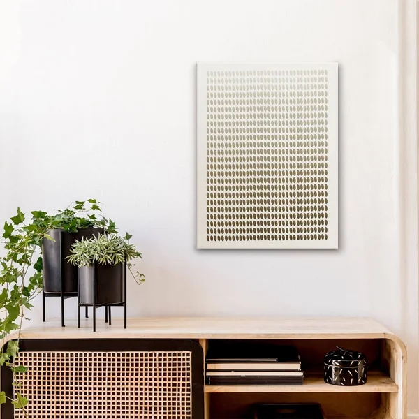 Abstract Neutral CLX Canvas Wall Art Brown 24x22 x 30x22 - Cotton