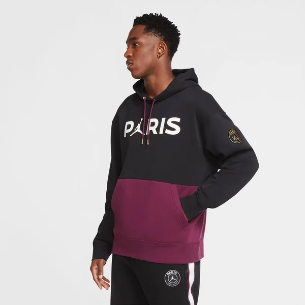 Air Jordan Paris Saint Germain x Fleece Hoodie Black