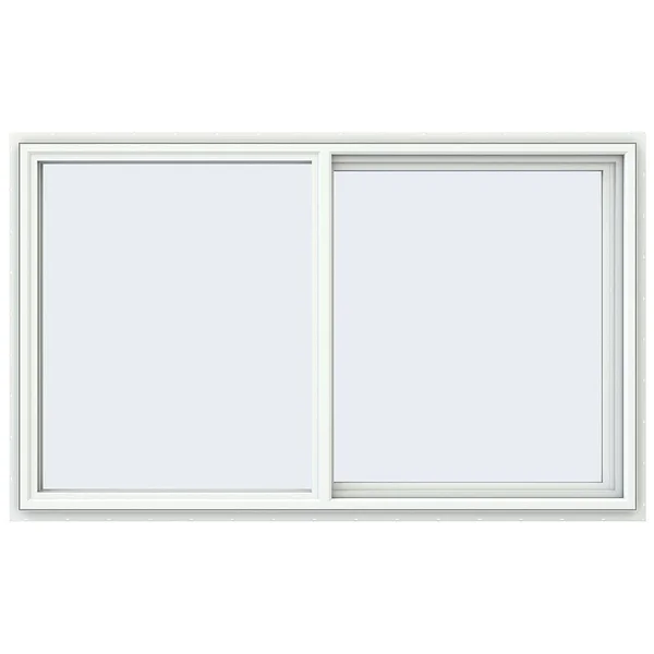 JELD-WEN CX2096 59.5 in. x 35.5 in. V-4500 Series White Vinyl Right-Handed Sliding Window with Fiberglass Mesh Screen