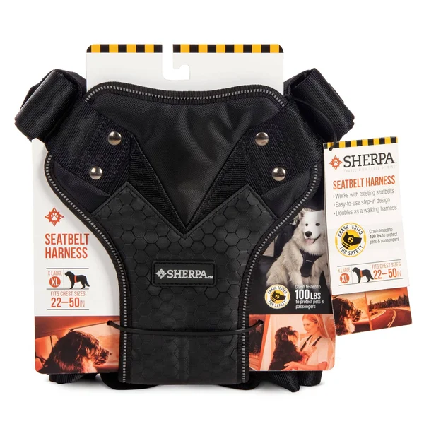 Sherpa 77735-99997-006 Crash Tested Seat Belt Safety Harness, Black, x