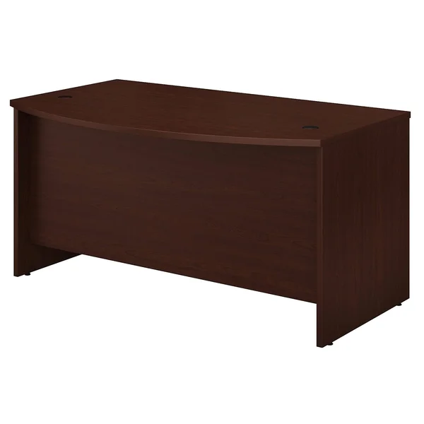 Bush Business Furniture Studio C 60W x 36D Bow Front Desk, White