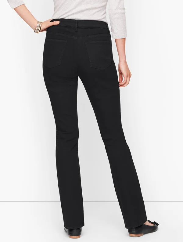 High-Waist Barely Boot Jeans - Black - 2 Talbots