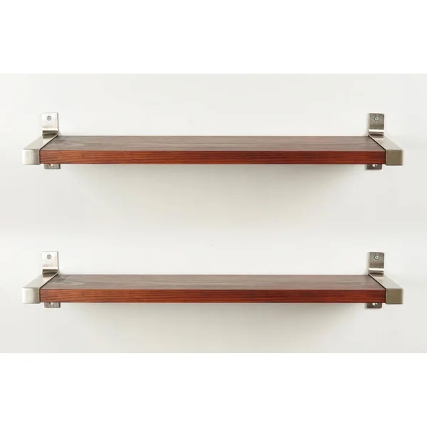 BrandtWorks Modern Industrial Wall Shelf - Set of 2