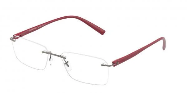 Starck Eyes SH2057T Semi Metal/Plastic Drill Mount Mens Eyeglasses - 0001 Matt Black (Black)