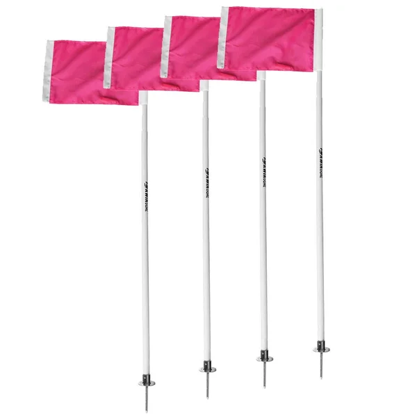 Kwik Goal Official Corner Flags Pink Set of 4