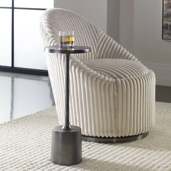 Uttermost 25062 Sanaga Drink Table Nickel