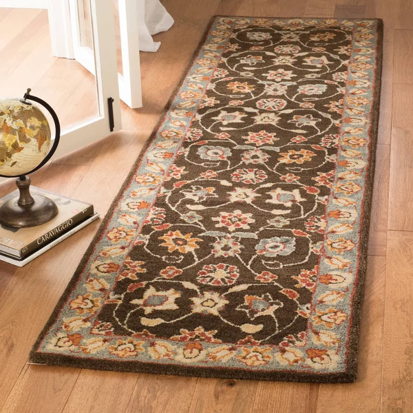 Safavieh Heritage HG412A Area Rug Charcoal/Blue 2&3x22 x 10& Runner