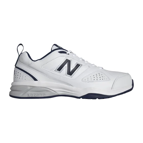 New Balance Men's 623v3 Shoes White with Navy, Size: 12.5