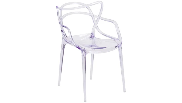 Set of 2 - Nest Acrylic Dining Chair, Clear
