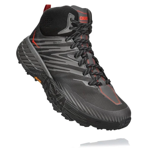Hoka One One Men's Speedgoat Mid 2 GTX - Anthracite/Dark Gull Grey