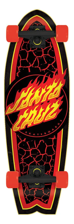 Santa Cruz Flame Dot Shark Cruiser Complete