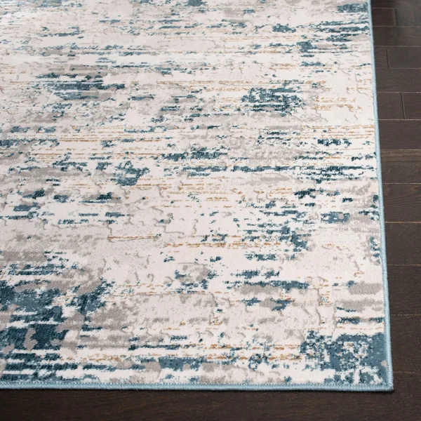 Safavieh Vogue Modern & Contemporary Abstract Cream/Teal Rug - 3& x 5&