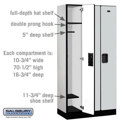 Designer Wood Locker - Single Tier - 3 Wide - 5 Feet High - 15 Inches Deep - Mahogany