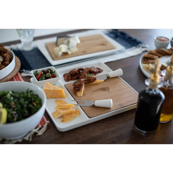 New England Patriots Peninsula Cutting Board Serving Tray