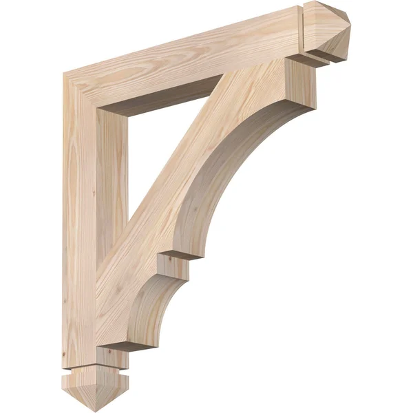 3 1/2x22W x 26x22D x 26x22H Balboa Arts & Crafts Smooth BRACKET, Douglas Fir