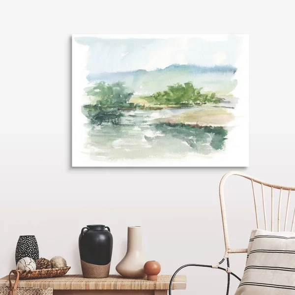 Spring Watercolor Sketch V, Canvas Wall Art, 40x30, Great Big Canvas