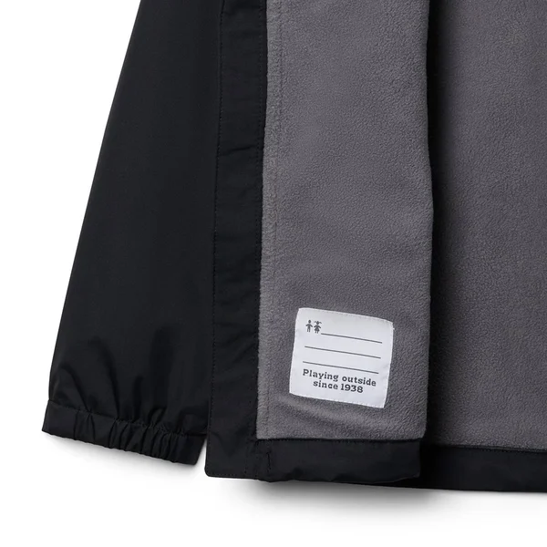 Columbia Boys& Rainy Trails Fleece Lined Jacket (M Black)