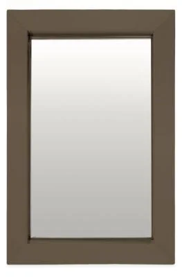 Room & Board - Modern Industry Mirror 3D 24W 36H in Mineral Brown Brown