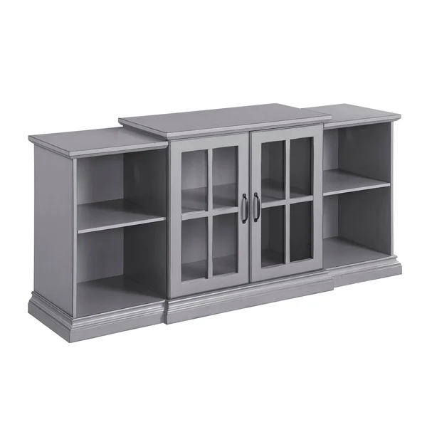 Copper Grove 60-Inch Tier Top 2-Door TV Stand Console - Antique White