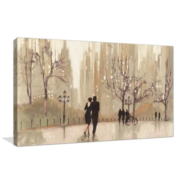 An Evening Out Neutral by Julia Purinton Print on Canvas - 24x22 x 40x22