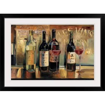 &Les Vins Maison& by Marilyn Hageman Painting Print Great Big Canvas Size: 20x22 H x 26x22 W x 1x22 D - Format: Black Framed