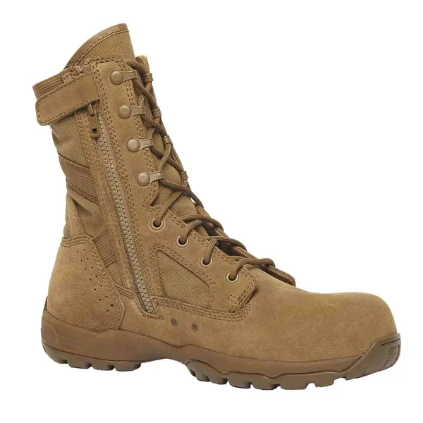 Tactical Research Mens Flyweight Hot Weather Side-Zip Composite Toe Boot TR596ZCT - 4 Wide