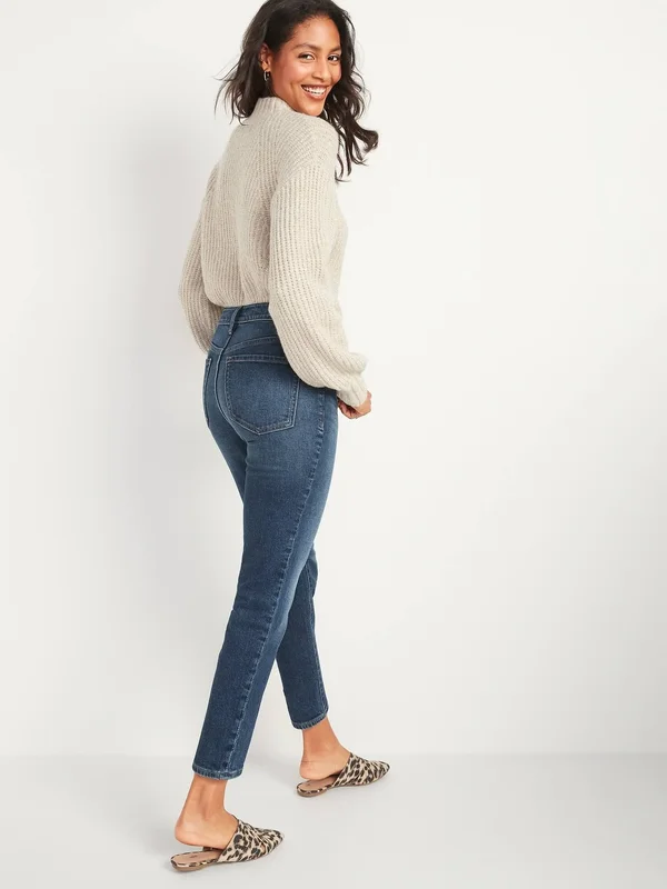 Old Navy Women's High-Waisted O.G. Straight Ankle Jeans - Margot - Size 6