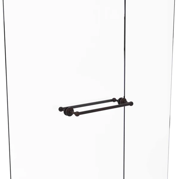 Allied Brass Waverly Place Collection 18 inch Back to Back Shower Door Towel Bar Venetian Bronze