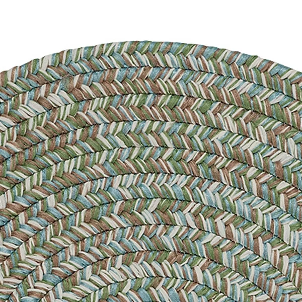 Colonial Mills Farmstand Tweed Moss Area Rug - 10& x 13& Oval - Green